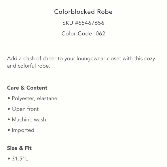 Anthropologie NWT Sz Med or SM top rated color blocked robe  and Jumpsuit Set - Picture 9 of 17